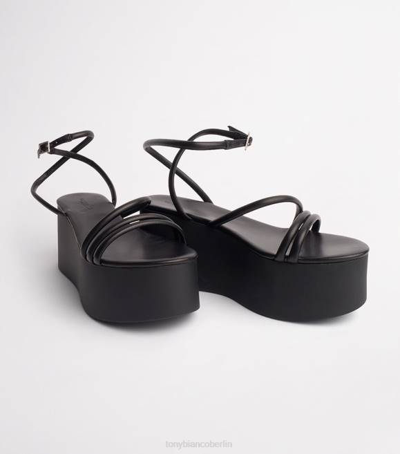 Plateau-Absätze| de Tony Bianco Frauen Tory-Wedges schwarzes Schafsnappa 46242